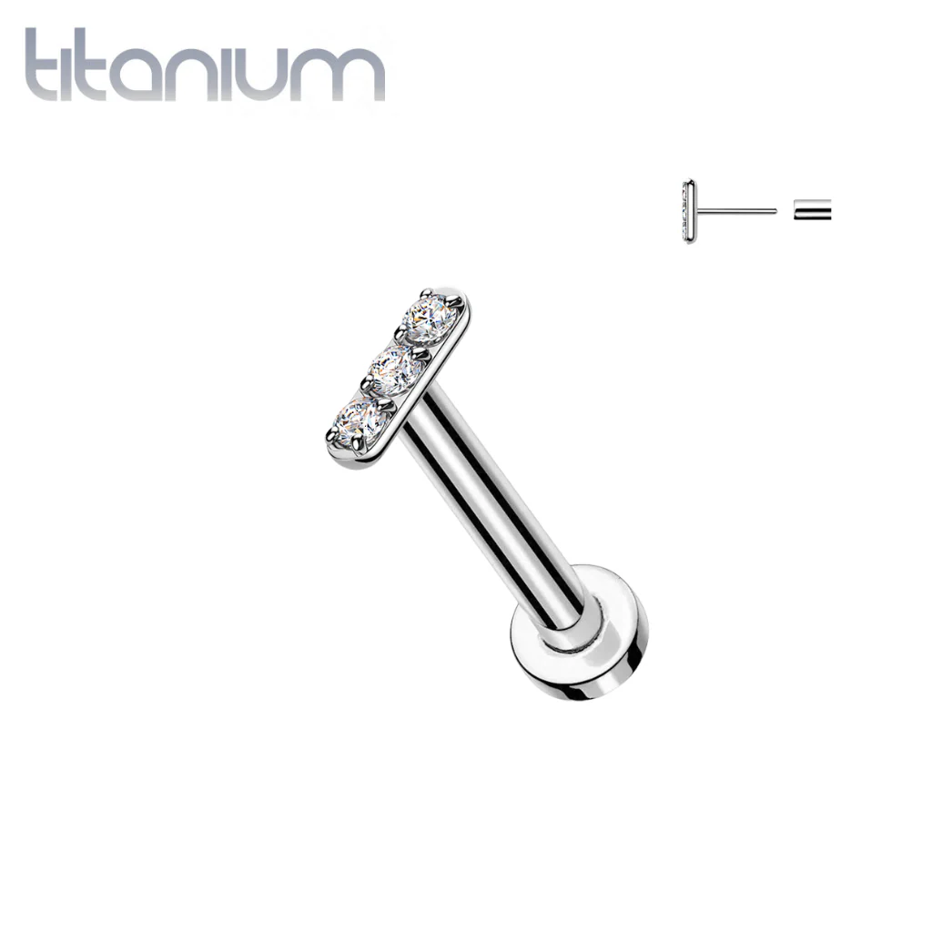 Implant Grade Titanium Threadless Piercings